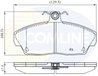 Set placute frana Comline CBP0232