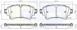 Set placute frana Comline CBP02362