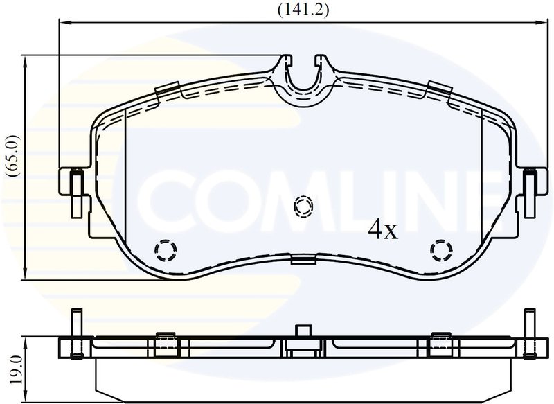 Set placute frana Comline CBP02387