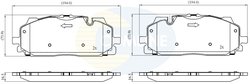 Set placute frana Comline CBP02443