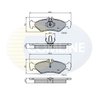 Set placute frana Comline CBP0453