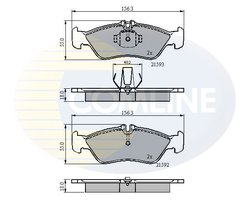 SET PLACUTE FRANA COMLINE CBP0478 - Compatibil cu MERCEDES-BENZ, VW