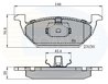 Set placute frana Comline CBP0737
