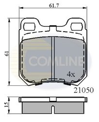 Set placute frana Comline CBP0741