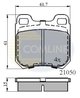SET PLACUTE FRANA COMLINE CBP0741 - Compatibil cu CHEVROLET, OPEL, SAAB, VAUXHALL