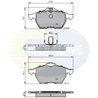 SET PLACUTE FRANA COMLINE CBP0749 - Compatibil cu CHEVROLET, OPEL, SAAB, VAUXHALL