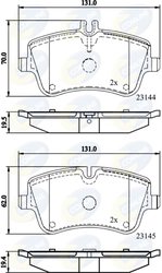 Set placute frana Comline CBP0854