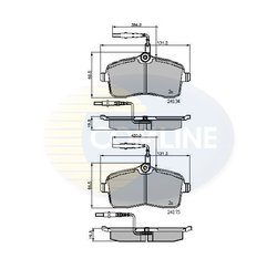 Set placute frana Comline CBP11250