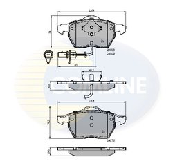 Set placute frana Comline CBP11542