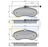 SET PLACUTE FRANA COMLINE CBP11621 - Compatibil cu CITROEN, FIAT, PEUGEOT, TOYOTA