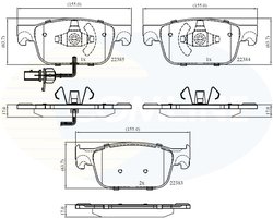 SET PLACUTE FRANA COMLINE CBP12352 - Compatibil cu AUDI