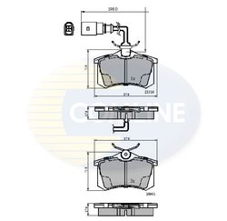 Set placute frana Comline CBP1797