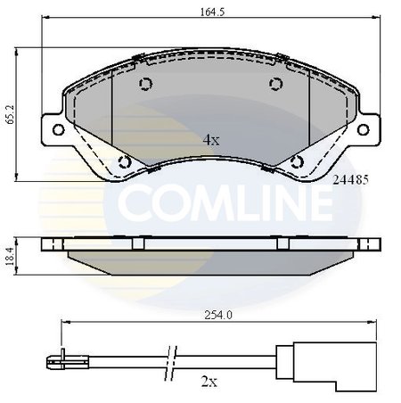 Set placute frana Comline CBP21511