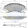 Set placute frana Comline CBP21511