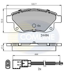 Set placute frana Comline CBP21554