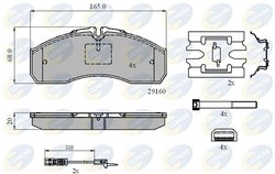 Set placute frana Comline CBP21735