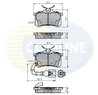 SET PLACUTE FRANA COMLINE CBP2797 - Compatibil cu AUDI, SEAT, SKODA, VW