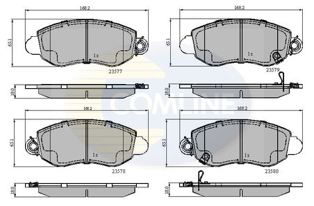 Set placute frana Comline CBP31108