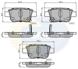 Set placute frana Comline CBP31141