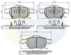 Set placute frana Comline CBP31249