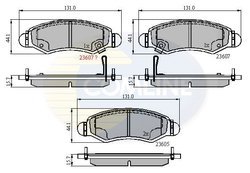 SET PLACUTE FRANA COMLINE CBP31297 - Compatibil cu OPEL, SUZUKI, VAUXHALL