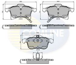 Set placute frana Comline CBP31307