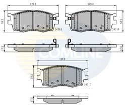 Set placute frana Comline CBP31519