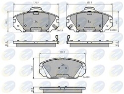 Set placute frana Comline CBP31788