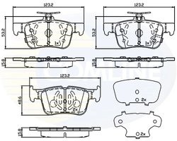 SET PLACUTE FRANA COMLINE CBP32243 - Compatibil cu FORD, FORD USA
