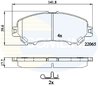 Set placute frana Comline CBP32278