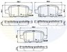 Set placute frana Comline CBP32307