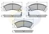 SET PLACUTE FRANA COMLINE CBP3234 - Compatibil cu CITROEN, MITSUBISHI, PEUGEOT