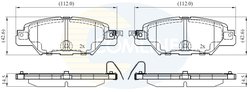 SET PLACUTE FRANA COMLINE CBP32416 - Compatibil cu MAZDA