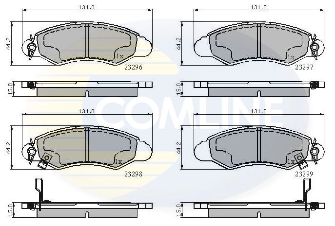 SET PLACUTE FRANA COMLINE CBP3814 - Compatibil cu SUBARU, SUZUKI