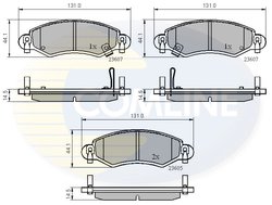 Set placute frana Comline CBP3893