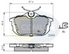Set placute frana Comline CBP3945