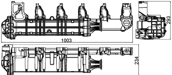 RADIATOR RECIRCULARE GAZE ESAPAMENT MAHLE CE 13 000P - Compatibil cu MERCEDES-BENZ, SETRA