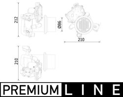 Radiator recirculare gaze esapament MAHLE CE 20 000P