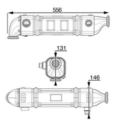Radiator recirculare gaze esapament MAHLE CE 35 000P