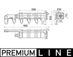 Radiator recirculare gaze esapament MAHLE CE 37 000P