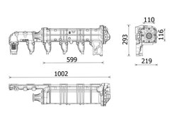 Radiator recirculare gaze esapament MAHLE CE 38 000P