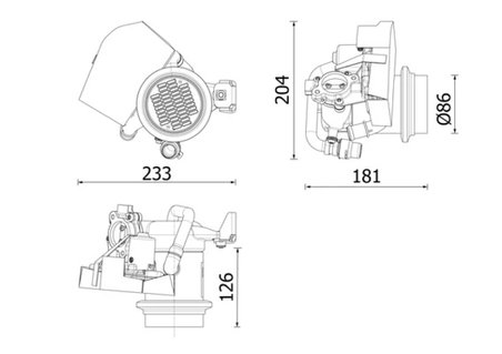 RADIATOR RECIRCULARE GAZE ESAPAMENT MAHLE CE 40 000P - Compatibil cu AUDI, SEAT, VW