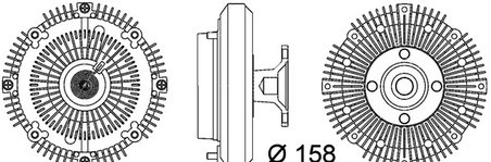 CUPLA VENTILATOR RADIATOR MAHLE CFC 109 000P - Compatibil cu TOYOTA