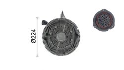 Cupla ventilator radiator MAHLE CFC 189 000P