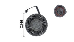 Cupla ventilator radiator MAHLE CFC 207 000P