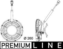 Cupla ventilator radiator MAHLE CFC 90 000P