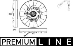 VENTILATOR RADIATOR RACIRE MAHLE CFF 478 000P - Compatibil cu RENAULT TRUCKS