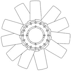 Paleta ventilator racire motor MAHLE CFW 78 000P
