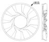 Paleta ventilator racire motor MAHLE CFW 87 000P