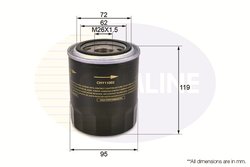 FILTRU ULEI COMLINE CHY11003 - Compatibil cu HYUNDAI, KIA, MAZDA